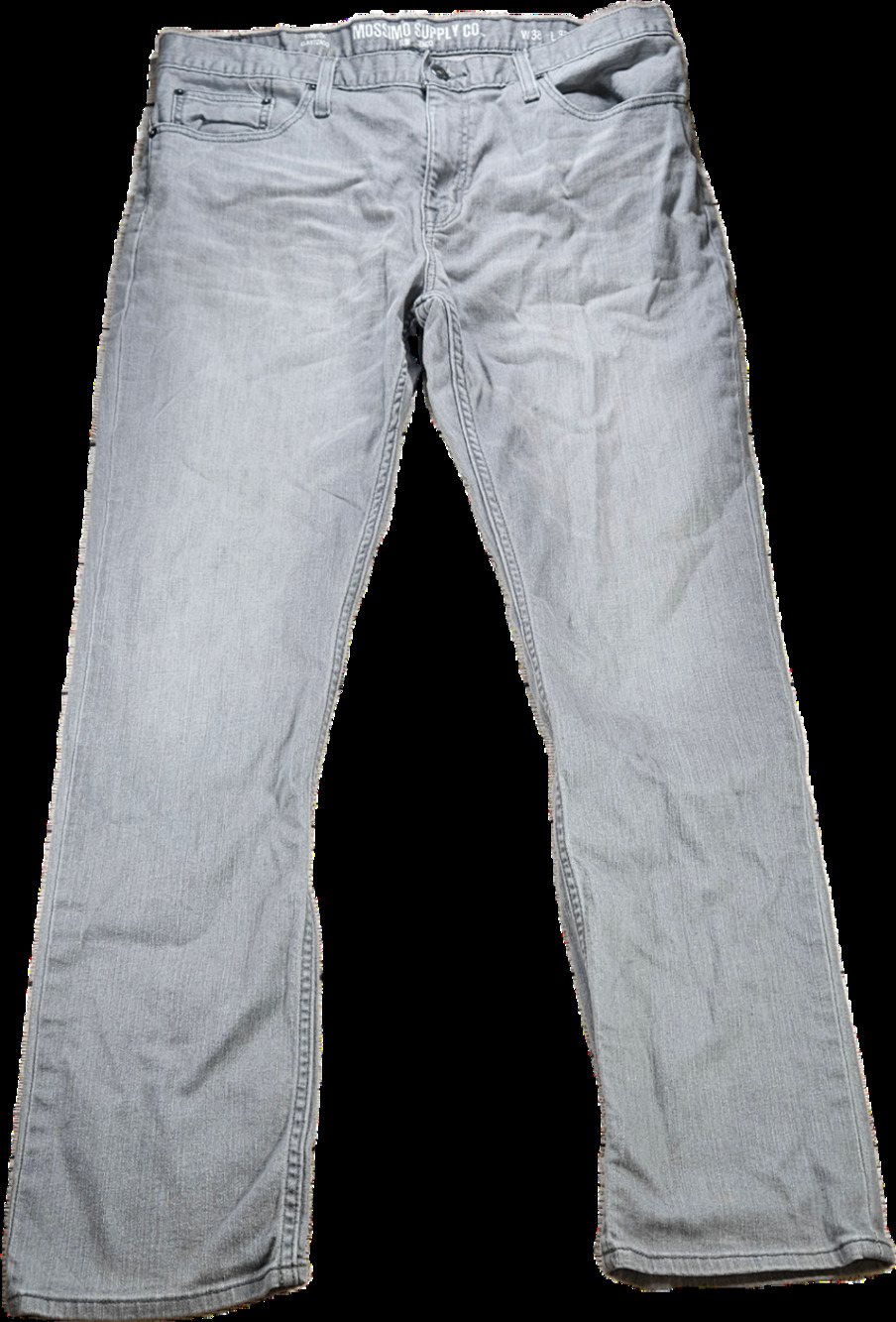 Mossimo Supply Co. Men's Grey Slim Jeans W38 L32 Stretch Denim Casual